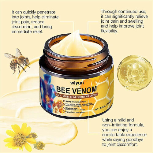 (2PCS) 1-5x Bee Venom Joint Relief Cream 60g for Back, Neck, Hands, Knees 2