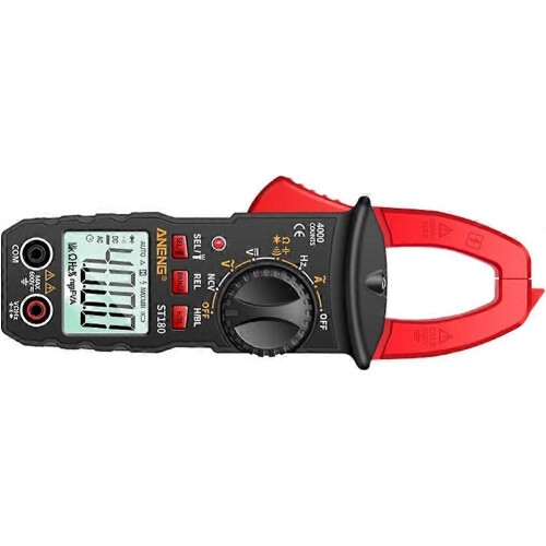 ANENG ST180 Digital Clamp Meter 4000 Counts AC Current Ammeter Multimeter Voltage Tester Car Amp Capacitance Ohm Tools 1