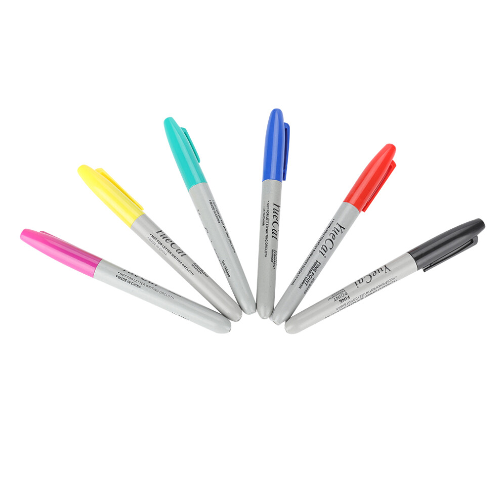 6Pcs Skin Marker Pen Set for Tattoo, Permanent Makeup & Body Art