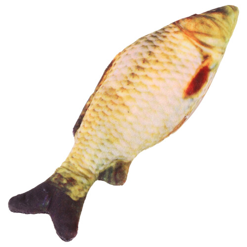 Funny Cat Fish Plush Toy with Mint, 20CM, Yellow Soft Simulation 1