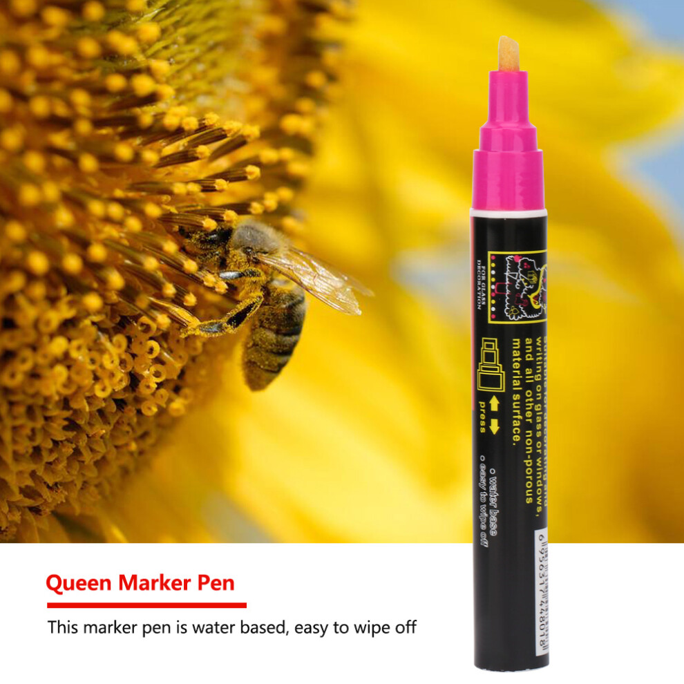 High Quality Plastic Bee Queen Marker Pen - 8 Colors, 13.5Cm 7641393060641