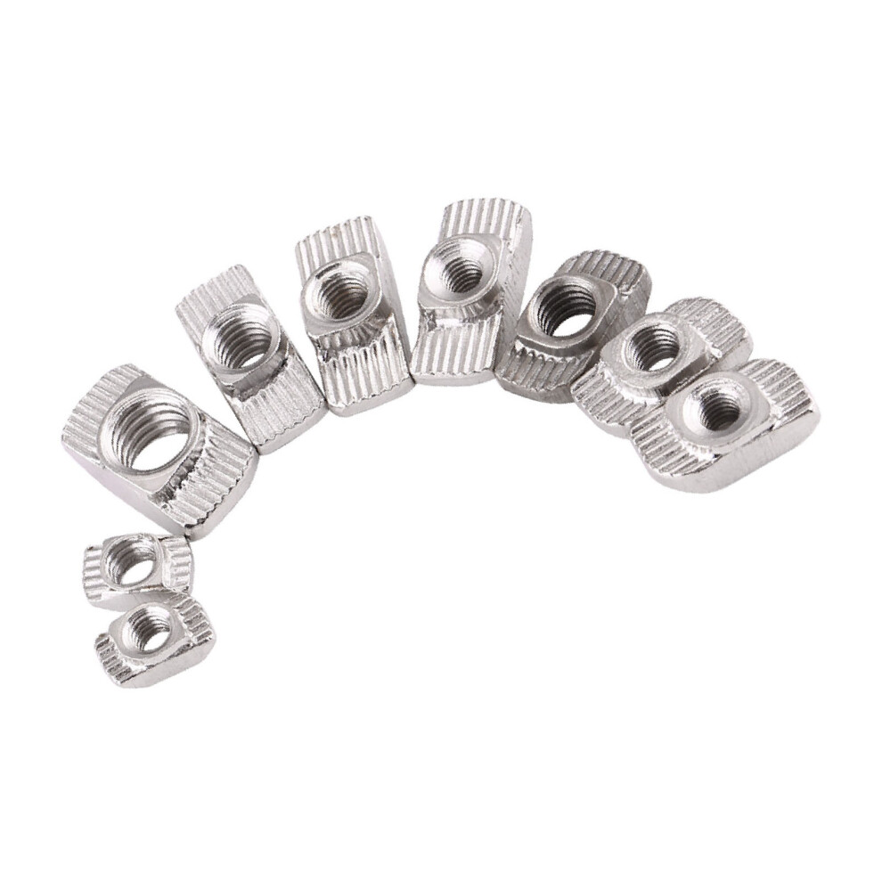 T-Slot Hammer Head Nut M5x10x6 - Nickel Plated Carbon Steel Fasteners 7901392954540