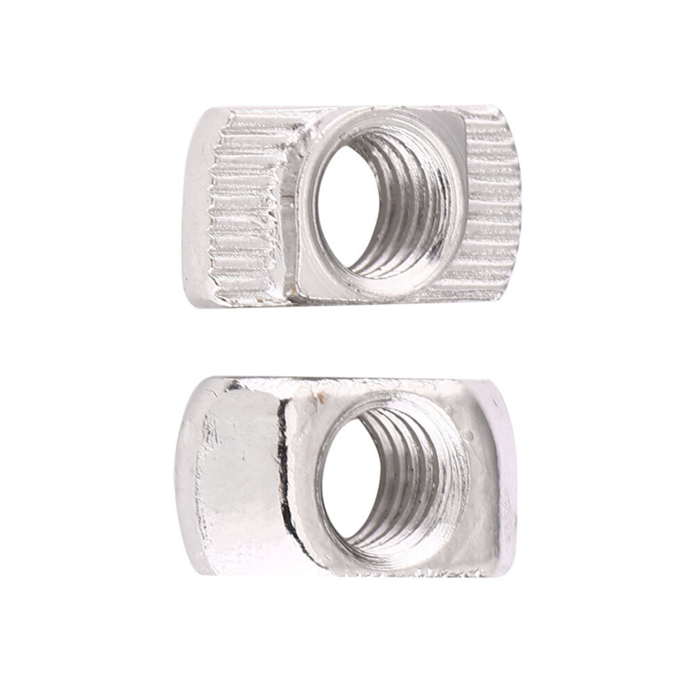 Eu30 M5*15.5*8 Nickel Plated Carbon Steel T Slot Hammer Head Nut - 50Pcs 4951392954517