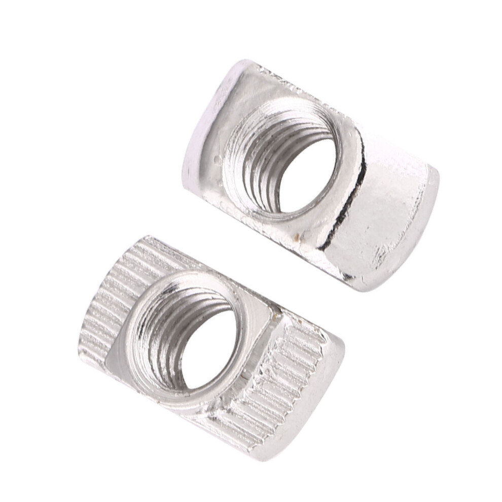 Eu40 M5*19.5*8 Nickel Plated Carbon Steel T Slot Nut 50Pcs 8341392954628