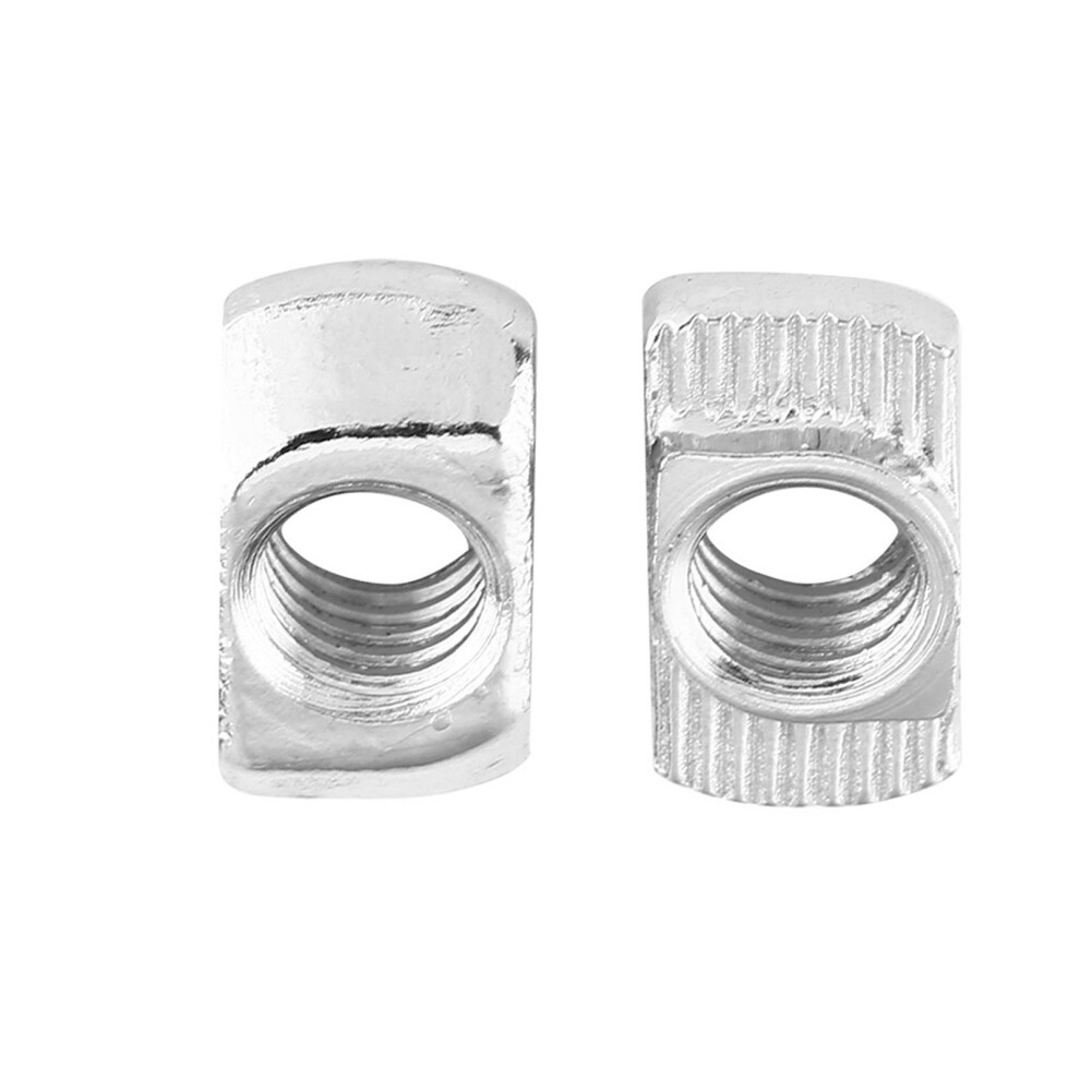 Eu30 M616.58 Nickel Plated Carbon Steel T Slot Nuts 50Pcs 9381392954586
