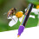 Plastic Bee Queen Marker Pen - 8 Colors, Waterproof, 13.5cm 7