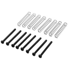 8 PCS M2,5x32MM E-Gitarre-Humbucker-Tonabnehmer Höhe, Schraube und Feder verstellen – Tonhöhe 0,4mm – Bl