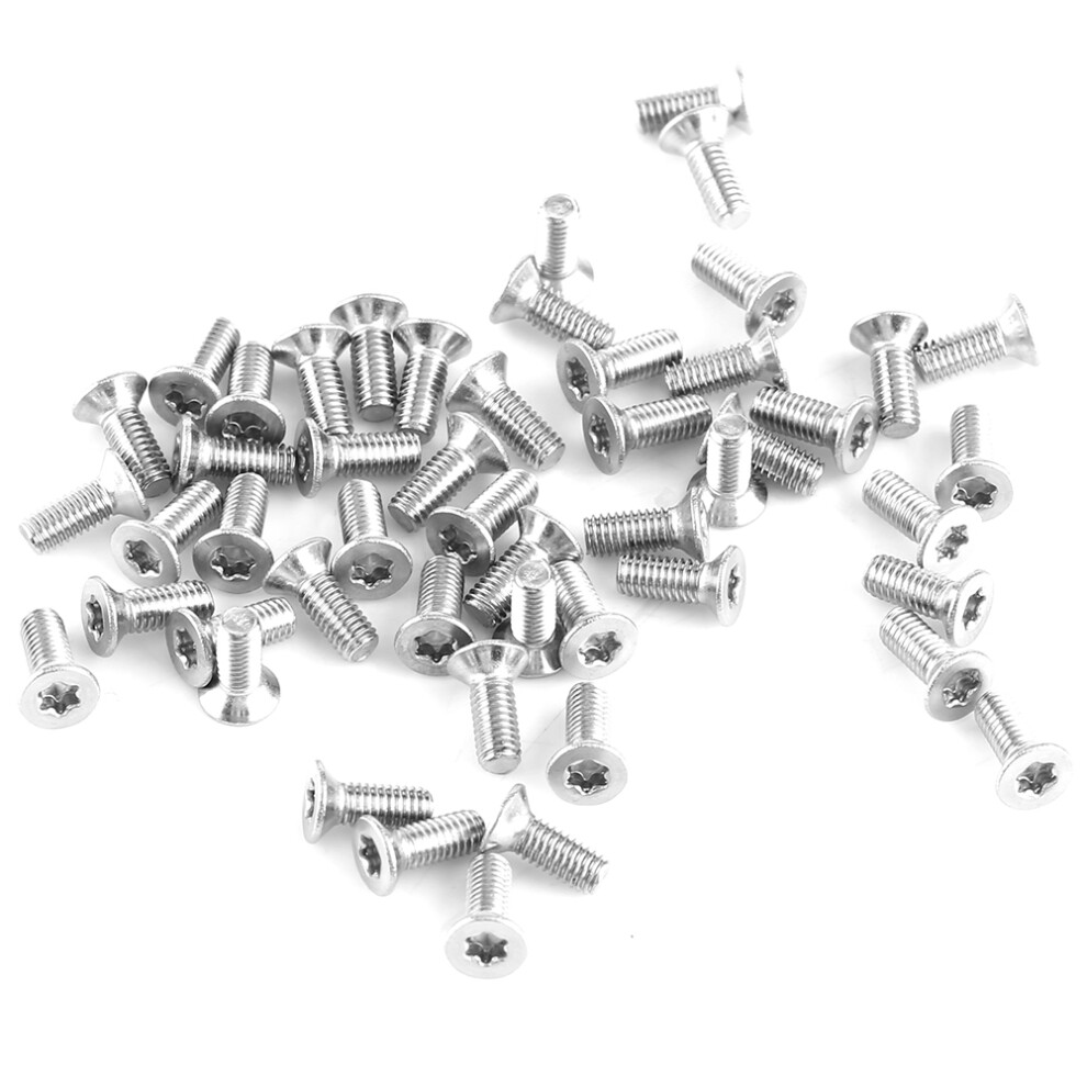 M3x6mm Flat Head Countersunk Stainless Steel Screws Pack Of 50 4901393061127
