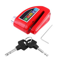 Secure Red Motorcycle Scooter Bicycle Disc Brake Lock with Alarm