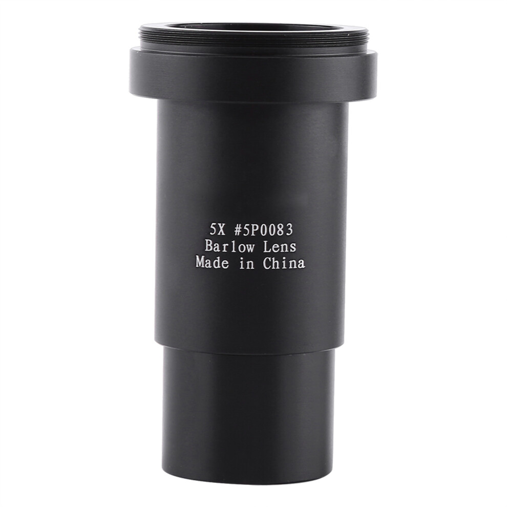 Aluminium Alloy 5X 1.25" Astronomical Telescope Barlow Lens Black 4601393061867