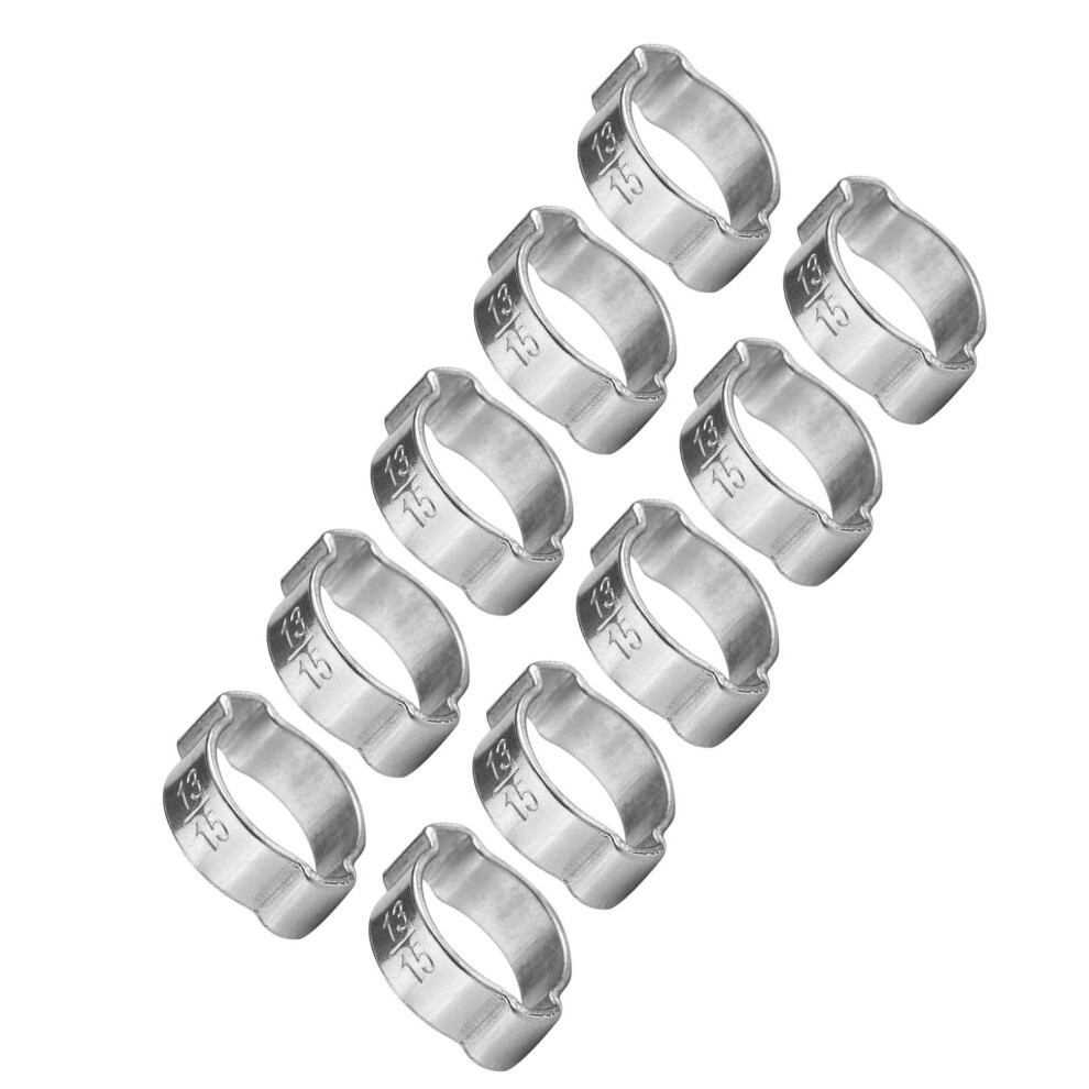 10Pcs Zinc Plated Iron Galvanized Two Ear Clamp 5Â23Mm For Fuel Pipe And Tube 7691392956803