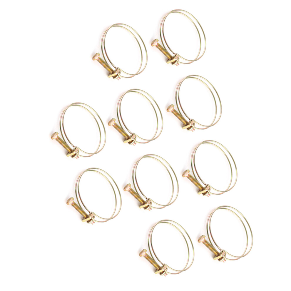 Double Wire Water Hose Worm Gear Clamp Pipe Clip Hoop Plumbing (52Mm-57Mm) 9341392956966