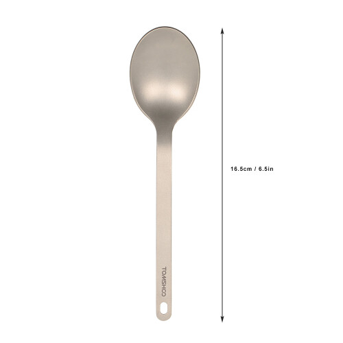 Outdoor Camping Titanium Tableware Set - Dinner Spoon Flatware by TOMSHOO 2