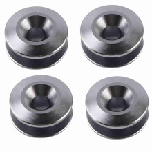 Aluminum Alloy Bumper Washer Bolt Kit Gray 4 pcs 2.5x0.8cm