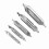Steel Center Drill Bits Set 5pcs 60 Angle Precise Durable 1.5/2/2.5/3/4mm 1
