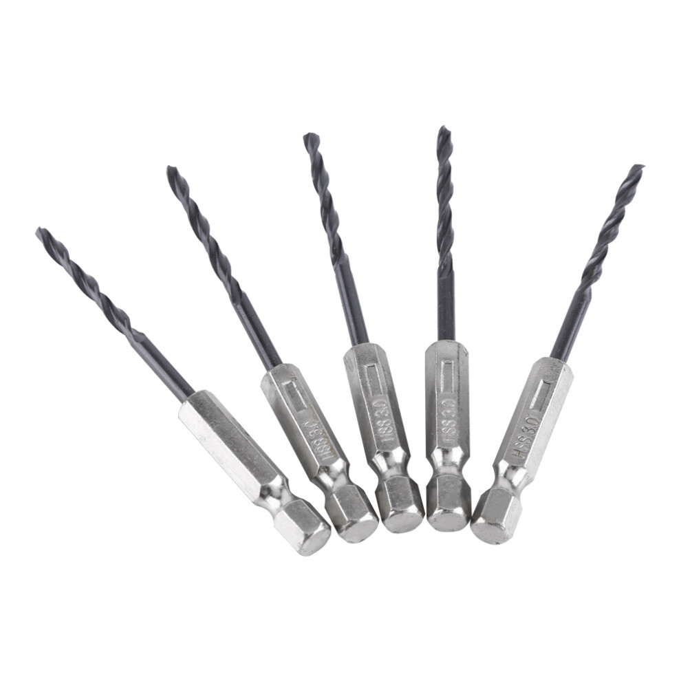3/4/5mm Hex Shank HSS Drill Bit Kit