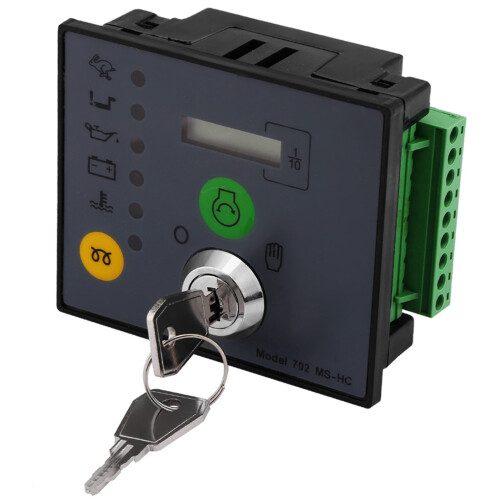 Generator Controller Board 702 MS-HC Manual Start with Keys Durable Metal Panel 2