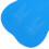 Blue Handheld Mirror Compact Plastic Handle 25cm Beauty Tool 3