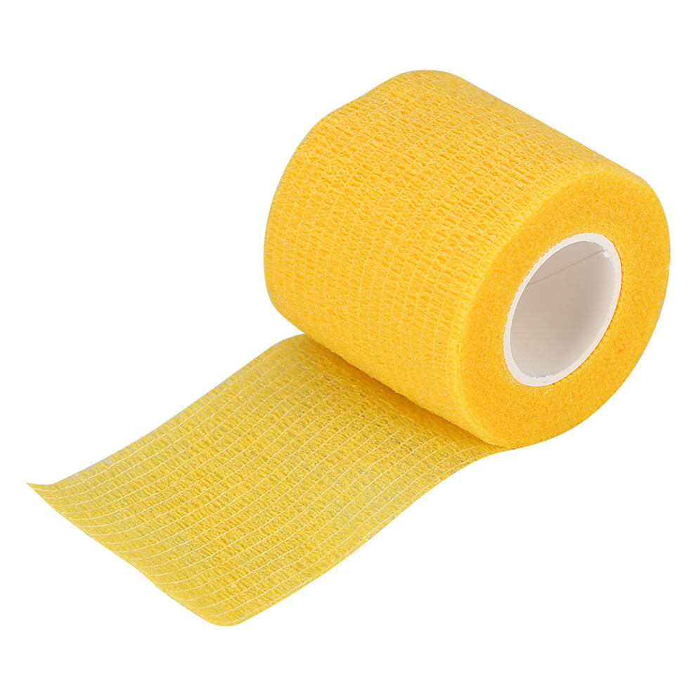 Yellow Self-Adhesive Non-Woven Tattoo Support Tape 5M X 5Cm