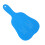 Blue Handheld Mirror Compact Plastic Handle 25cm Beauty Tool 16