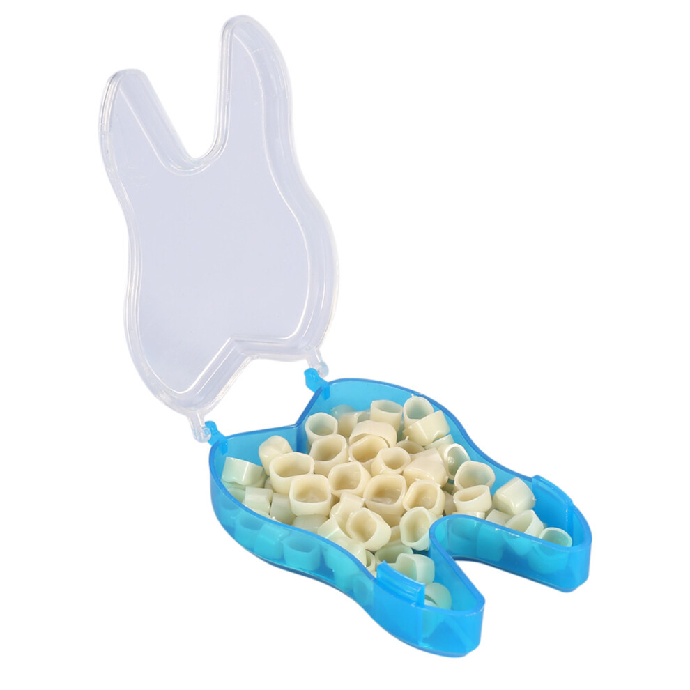 50Pcs Dental Resin Temporary Crowns Molars & Anteriors Oral Care Kit