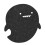 Dolphin Shape Dark Gray Anti-Static Felt Mouse Pad 20x24cm 2