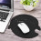 Dolphin Shape Dark Gray Anti-Static Felt Mouse Pad 20x24cm 4