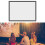 Portable Foldable White Projector Screen 72in 21