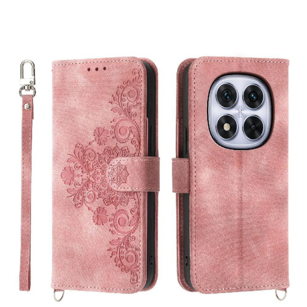 Case For Xiaomi Redmi Note 15 Pro 4G Shockproof Multiple Credit Card Slots Embossed Wristband 764563334742