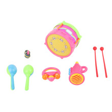 Educational Kids Musical Instruments 7Pcs Set: Drum Bell Sand Hammer Trumpet