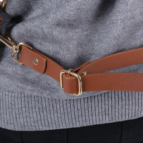 Heavy Duty Denim Apron with Leather Straps - Adjustable Pockets, 60x82cm 2