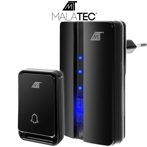 Malatec 23371 black wireless doorbell 1