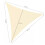 Shade sail 3x3x3 beige Gardlov 23146 3