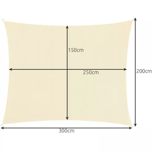 Shade sail 3x2m - beige Gardlov 23163 2