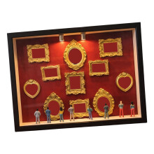 DIY Mini Museums Silhouettes Box Shadows Box-Black