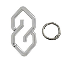 Porte-clés créatif, Base, conception-argent brillant