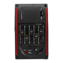 5-Band-Tonsteuerung EQ-Equalizer-Tuner PS-500 5-Band-Akustikgitarre EQ-Vorverstärker-Equalizer Tonabnehmer Akustikgitarre