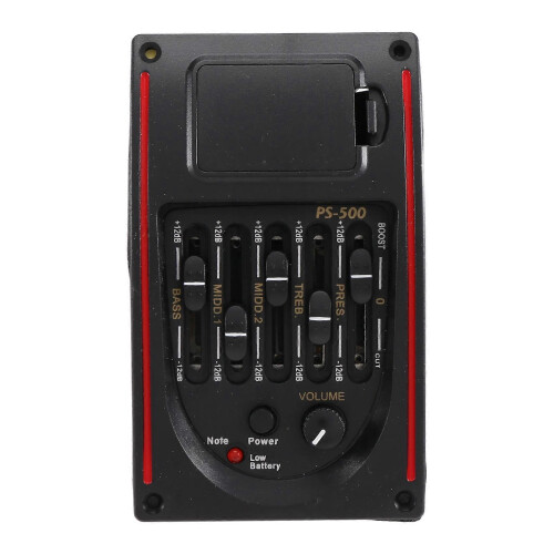 5-bands tonkontroller EQ equalizer tuner PS-500 5-bands akustisk gitarr EQ förförstärkare equalizer Pickup akustisk gitarr