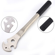 Steel Alloy 35cm Bike Pedal Wrench with 15mm Slots, Long Handle