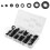 Soft Plastic Grommet Wire Ring Kit 180 pcs Electrical Seal Gasket Assortment 16