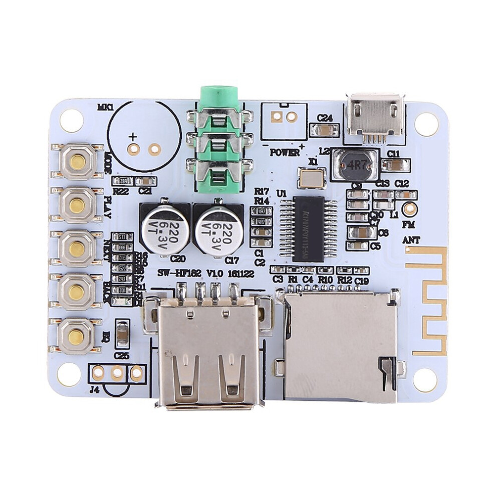 Bluetooth Receiver Microphone Amplifier With Usb Tf Fm Mp3 Decoder #2 8741392963215