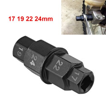 Bike Axle Removal Tool for Motorcycle Front Wheel 17/19/22/24mm Hex Spindle