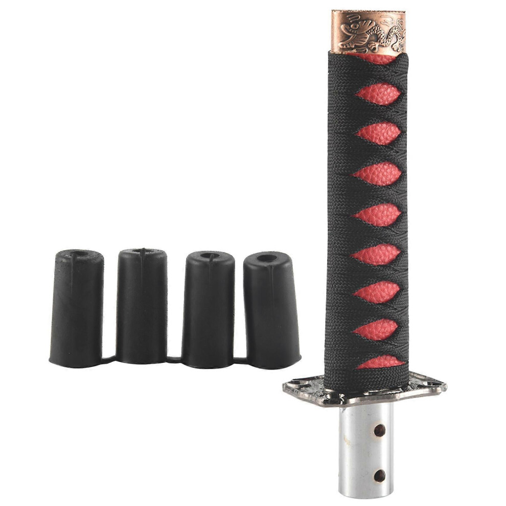Universal Samurai Sword Gear Shift Knob Shifter Katana Metal + 15Cm Black/Red 6935161850048