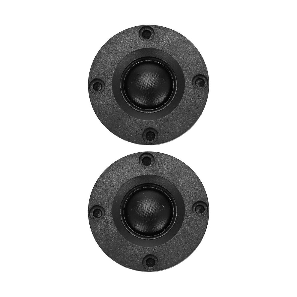 2Pcs Tweeter 1.5Inch 6Ohm 30W Dome Silk Film Tweeter Hifi Treble Speaker Audio Loudspeaker With Heatsink Black 6935161820492