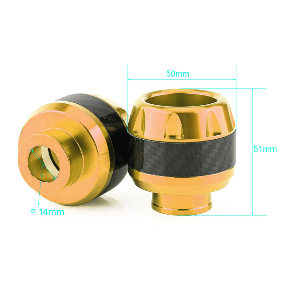 Motorcycle Front Fork Frame Sliders Carbon Fibre Crash Protection Equipment 9411392965289