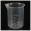 2 pcs 50 ml laboratory plastic water liquid measuring cup Transparent 3