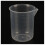 2 pcs 50 ml laboratory plastic water liquid measuring cup Transparent 4