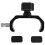 GPS Range Pole Cradle Bracket for Trimble Handheld Open Data Collector with Compass Quick Release Pole Clamp, B 3