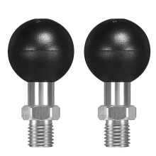 2-pack 1 inch baladapter met M10x1,25 metrische schroefdraad compatibel met RAM-mounts B-formaat dubbele socketarm M10
