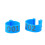 100PCS Blue Plastic Poultry Leg Rings 16MM Numbered Breeding Bands 3
